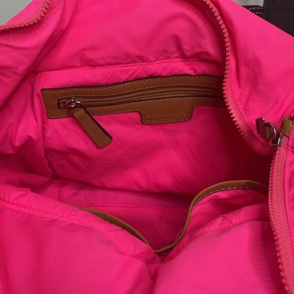 Calvin Klein Multi Color Embroidered Stitch Nylon Bag - Picture 6 of 10